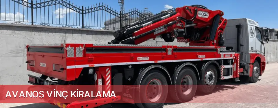 Avanos İlçemi Vinç Kiralama